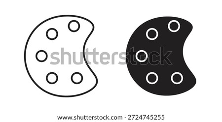 Palette icon. filled flat sign for mobile concept and web design
