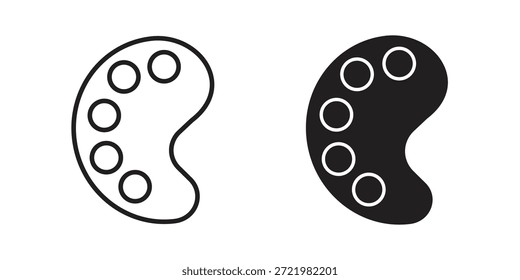 Icono de paleta icono plano simple. Versión Liner - Vector de stock.