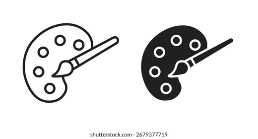 Icono de paleta plana y paquete de estilo de trazo sobre fondo blanco. Ilustraciones vectoriales