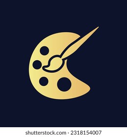 ilustración de vector plano de icono de paleta.