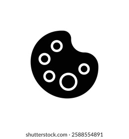 Palette icon Flat vector set outline