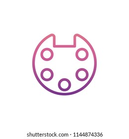 palette icon in gradient style on white background