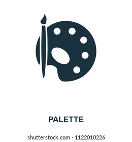 Palette icon. Line style icon design. UI. Illustration of palette icon. Pictogram isolated on white. Ready to use in web design, apps, software, print.