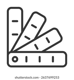 Palette Icon Lineal Style Vector Illustration