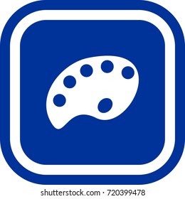 Palette icon , sign Square with rounded corners