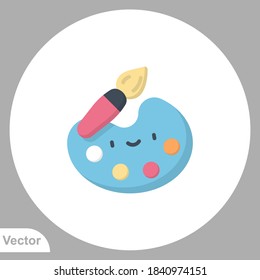 Palette icon sign vector,Symbol, logo illustration for web and mobile