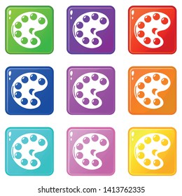 Palette icon. Simple illustration of palette vector icon for web