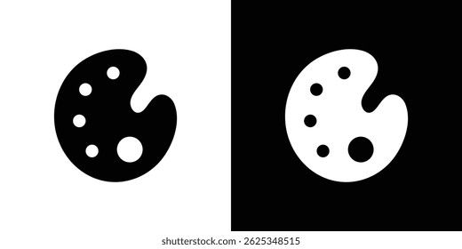 Palette icon simple line vector. Symbol, logo.