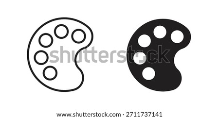 Palette icon in simple modern vector format. EPS icon pack