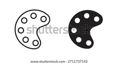 Palette icon in simple modern vector format. EPS icon pack