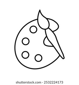 Palette icon. simple thin line icon.