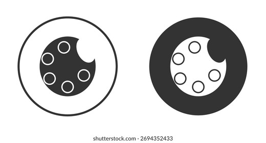 Palette icon. Simple vector illustration. Silhouette Icon Set.