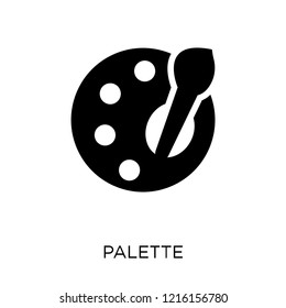 Palette icon. Palette symbol design from Museum collection. Simple element vector illustration on white background.