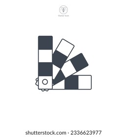 Palette icon symbol vector illustration isolated on white background
