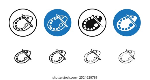 Ícone Paleta Coleção de arte de linha fina