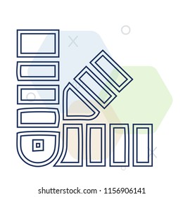 Palette icon vector can be used as png, Palette
