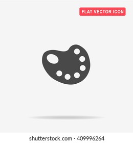 Palette icon. Vector concept illustration for design.