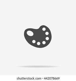Palette icon. Vector concept illustration for design.