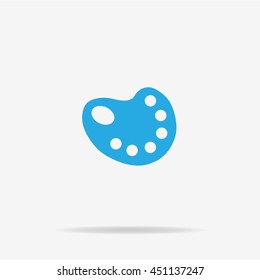 Palette icon. Vector concept illustration for design.