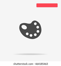 Palette icon. Vector concept illustration for design.