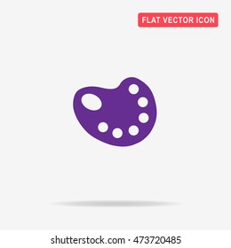 Palette icon. Vector concept illustration for design.