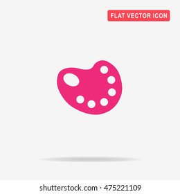 Palette icon. Vector concept illustration for design.
