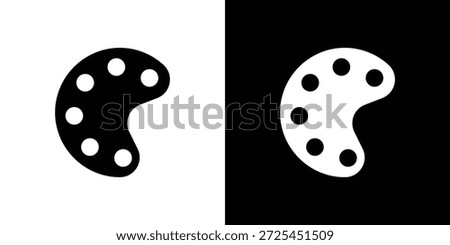 Palette icon vector graphics. filled vector sign, Symbol illustration.