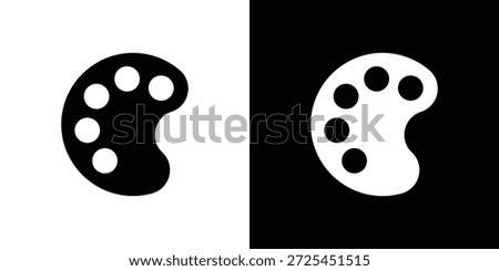 Palette icon vector graphics. filled vector sign, Symbol illustration.