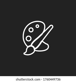 palette Icon. Vector illustration EPS 10.