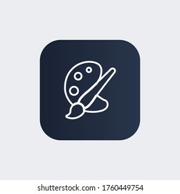 palette Icon. Vector illustration EPS 10.