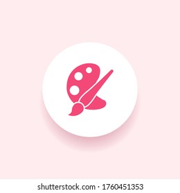 icono de la paleta. Ilustración del vector EPS 10.