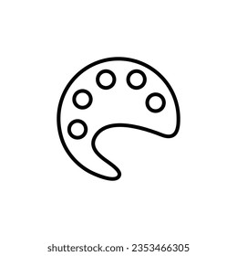 Palettensymbol, Vektorgrafik, Liniengrafik auf weißem Hintergrund..eps