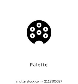 palette icon in vector. Logotype