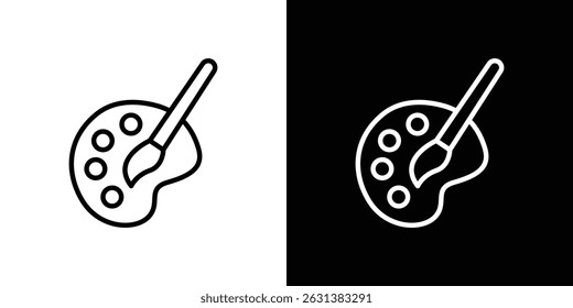 Palette icon vector for web, computer and mobile apps