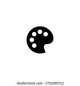 Palette icon vector.Brush and Painting Tool.Theme symbol