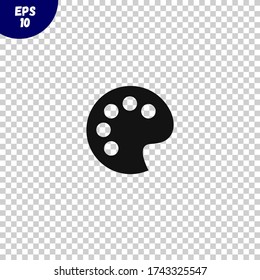 Palette icon vector.Brush and Painting Tool.Theme symbol