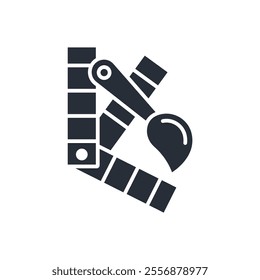 palette icon. vector.Editable stroke.linear style sign for use web design,logo.Symbol illustration.