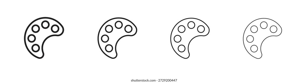 Iconos de la paleta Vector Logo Plantilla Ilustración Diseños. Vector EPS 10.