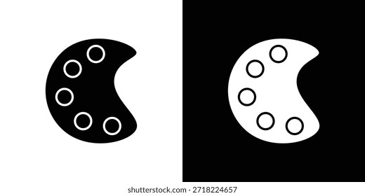 Iconos de paleta. Vector Plantilla Ilustración Símbolo Píxeles Perfecto