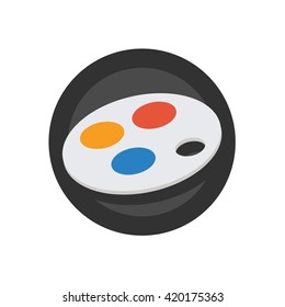 Palette Illustration - Flat Icon