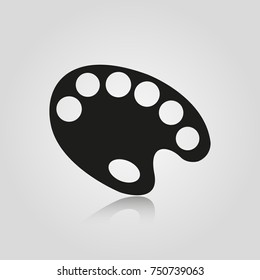 Palette isolated on white background. Stock - Vector illustration for your design and business
