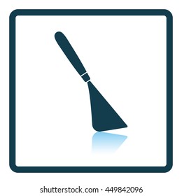 Palette knife icon. Shadow reflection design. Vector illustration.