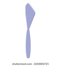 Palette knife isolated on white background, essential tool for artists working with paint