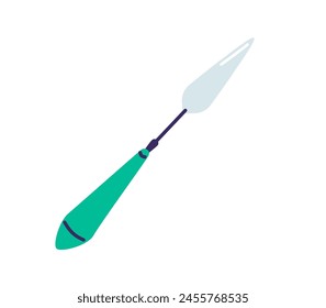 Palette knife vector illustration. Painting tool isolated on white background.