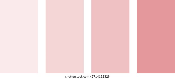 Paleta de luz a Medianos swatches de color rosa y rosa, tonos pastel.