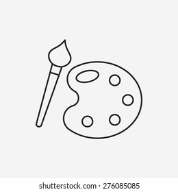 Palette line icon