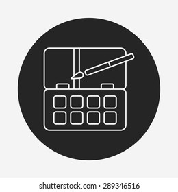 Palette line icon