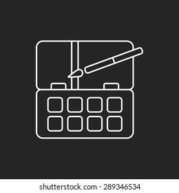 Palette line icon