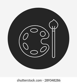 Palette line icon