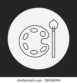 Palette line icon